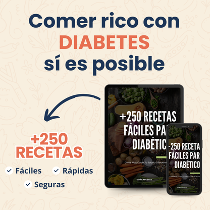 +250 Recetas Fáciles para Diabéticos